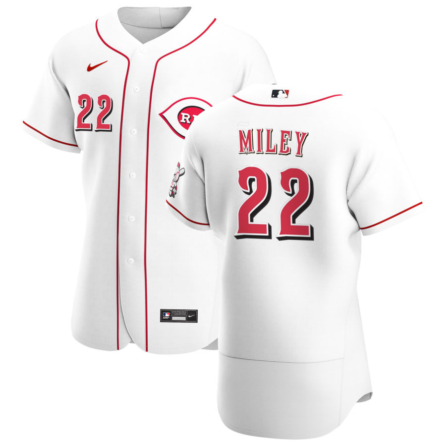 Cincinnati Reds #22 Wade Miley Men Nike White Home 2020 Authentic Player MLB Jersey->cincinnati reds->MLB Jersey